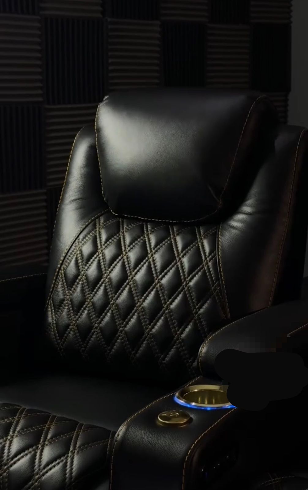 Toile Noir Luxury Cinema Recliner - Premium Leather Power Seat