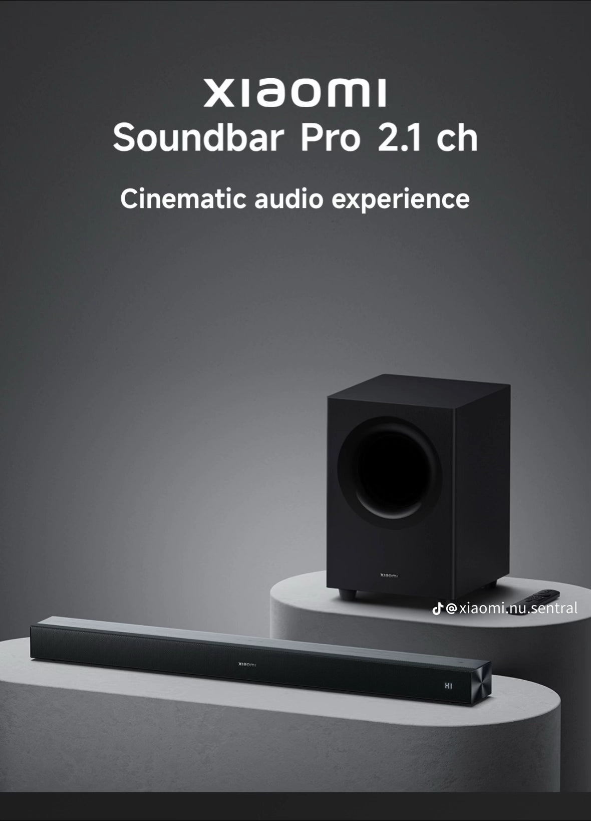 Toile Noir Cinema Sound Bar - 2.1Ch Bluetooth Home Theater