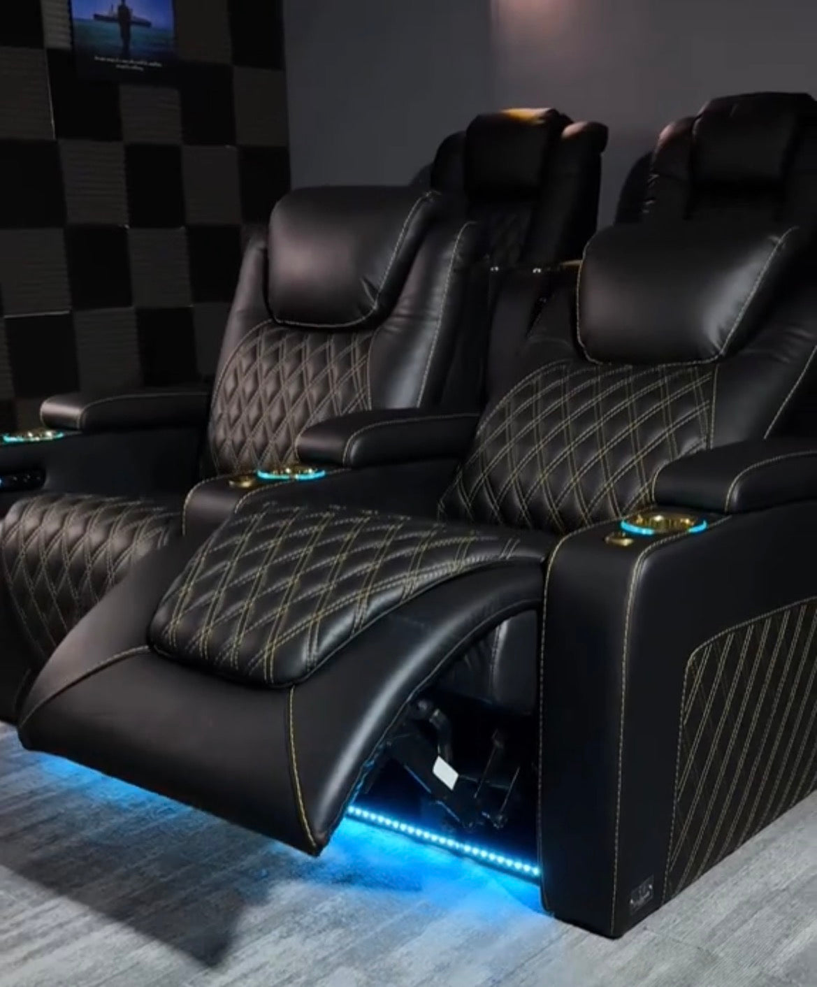 Toile Noir Luxury Cinema Recliner - Premium Leather Power Seat